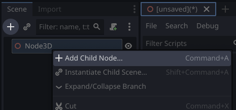 The ways we can add a child node